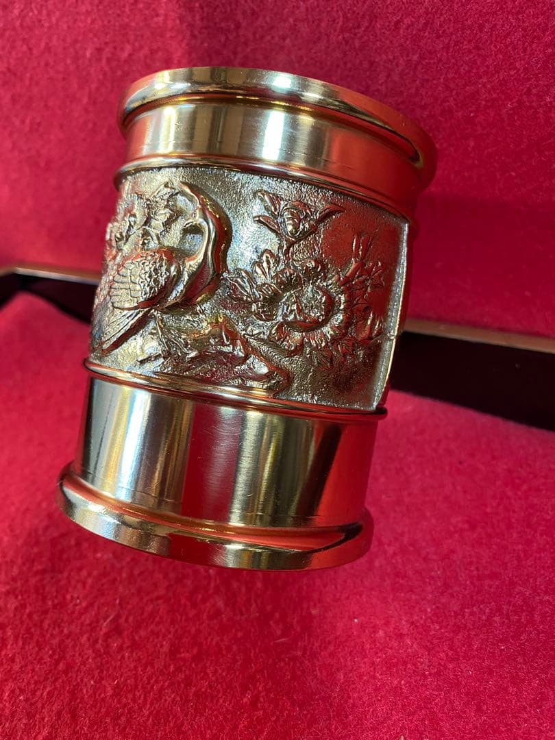 彫金彫　鉛筆立て