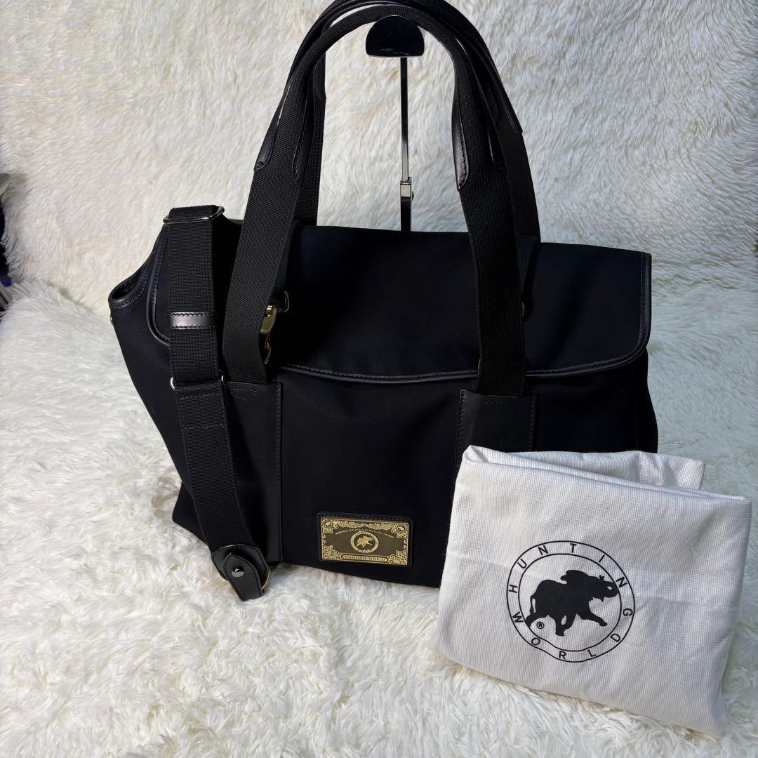 Hunting World メッセンジャーバック　2way 保存袋付き