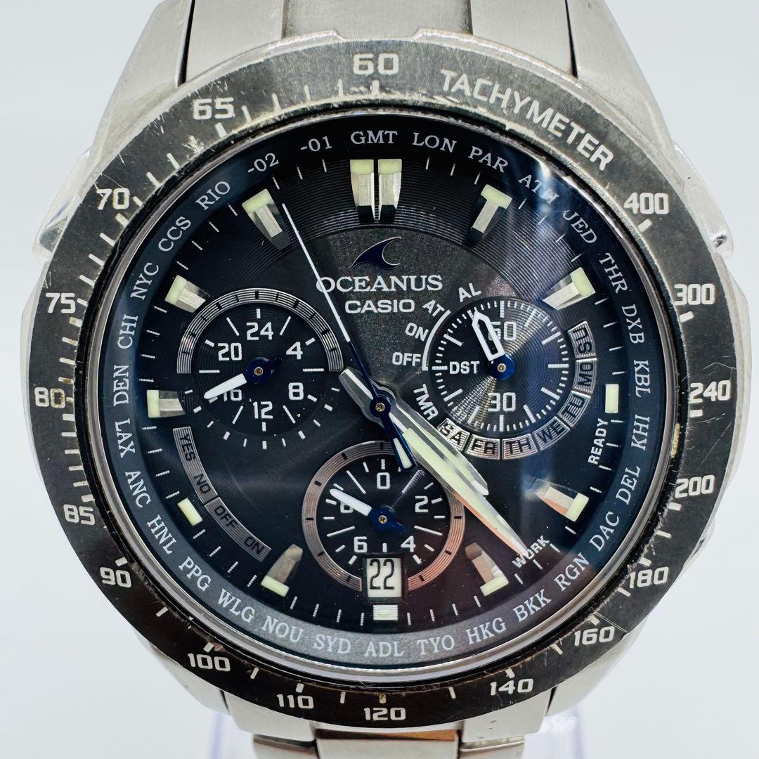 ✨CASIO✨OCEANUS✨ソーラー✨電波時計✨WA-10BAR✨腕時計✨