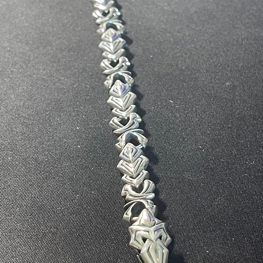 925スターリングシルバー レトロ＆ディストレストスタイルの 新しいブレスレット