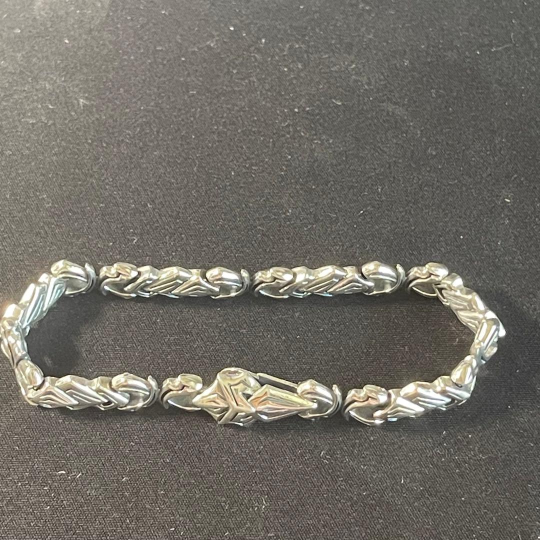 925スターリングシルバー レトロ＆ディストレストスタイルの 新しいブレスレット