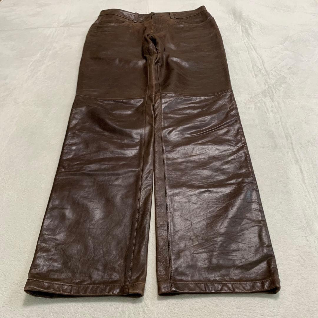 【最高級】ポールスミスコレクション / ゴートスキン レザーパンツ