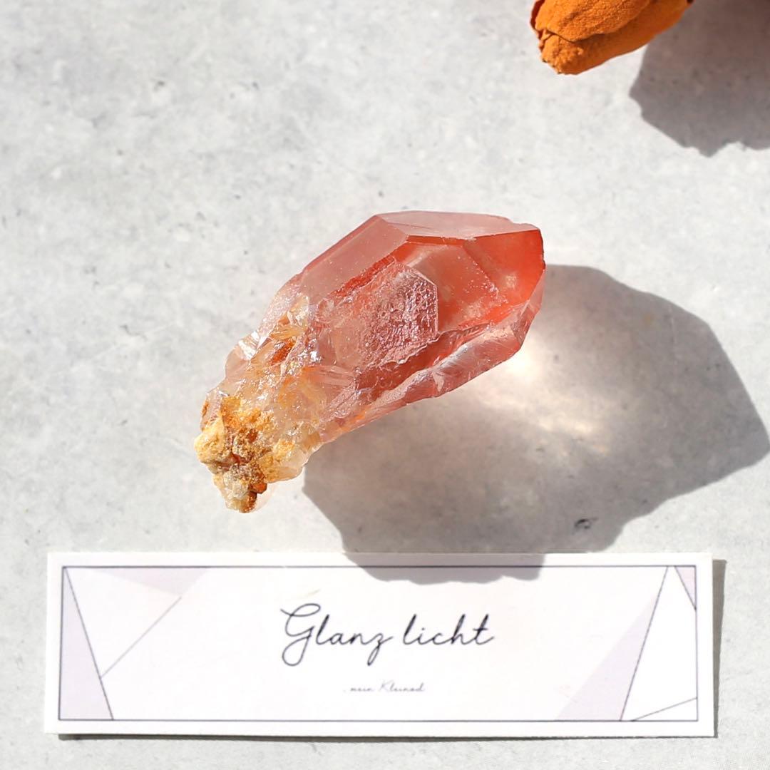 ディープピンクレムリアンシード 天然石 水晶 鉱物 一点物 クォーツ クリスタル