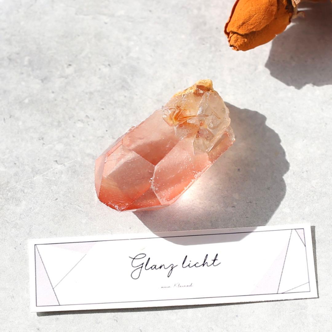 ディープピンクレムリアンシード 天然石 水晶 鉱物 一点物 クォーツ クリスタル