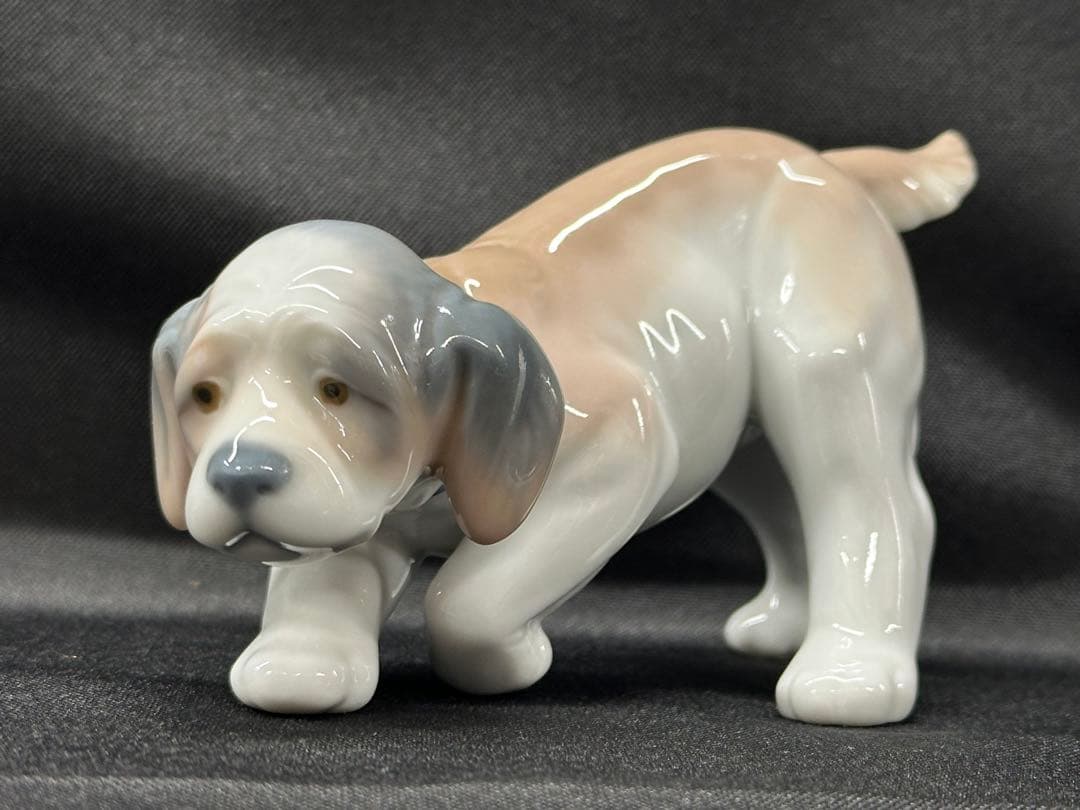 【美品】LLADRO リヤドロ　犬　子犬　仔犬　フィギュリン　置物　陶器