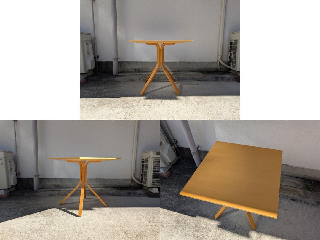 AIDEC/アイデック｜片山正通デザイン｜カム｜スクエアカフェテーブル｜②｜