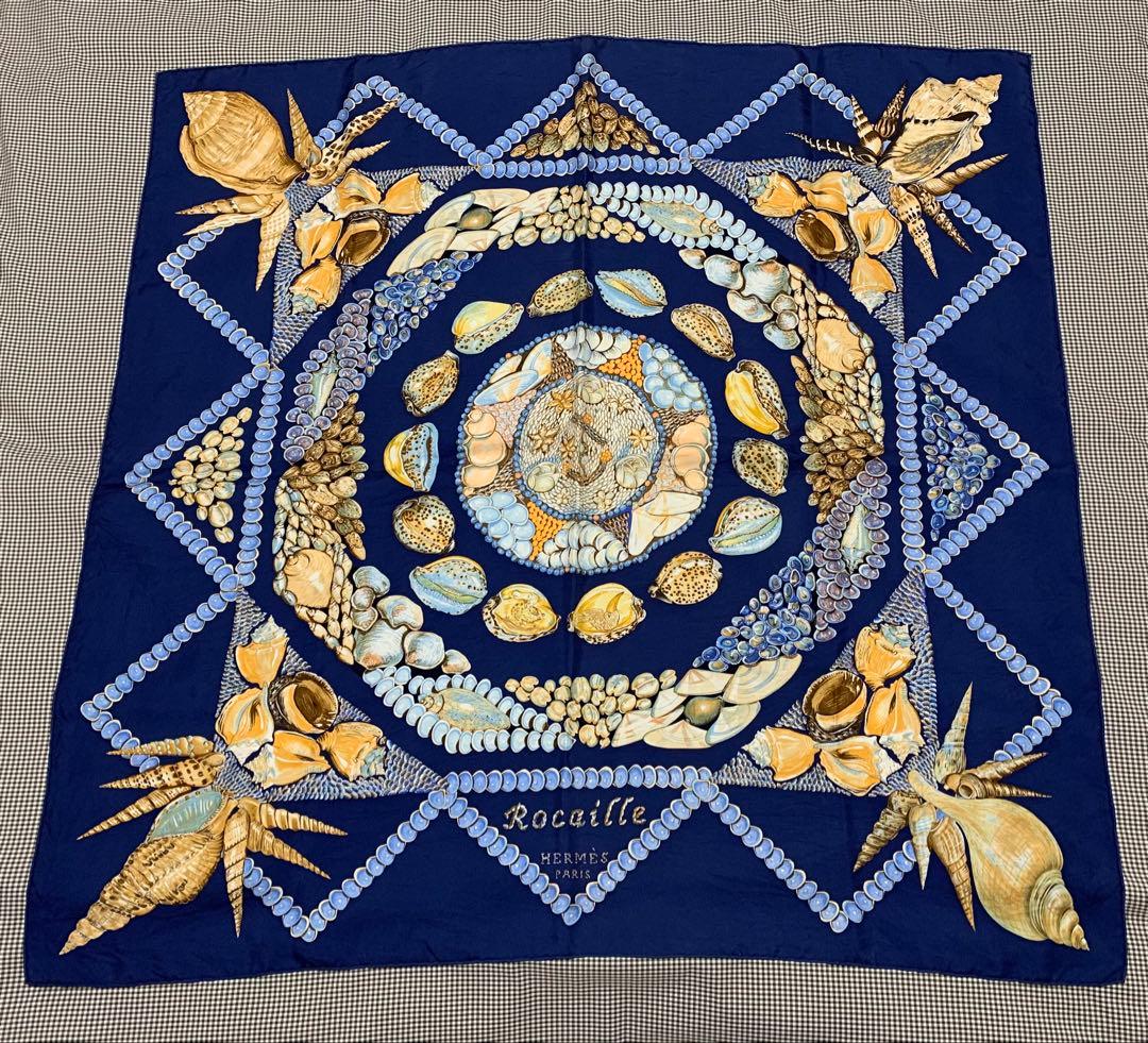 HERMES エルメス カレ90 Rocaille ロカイユ スカーフ