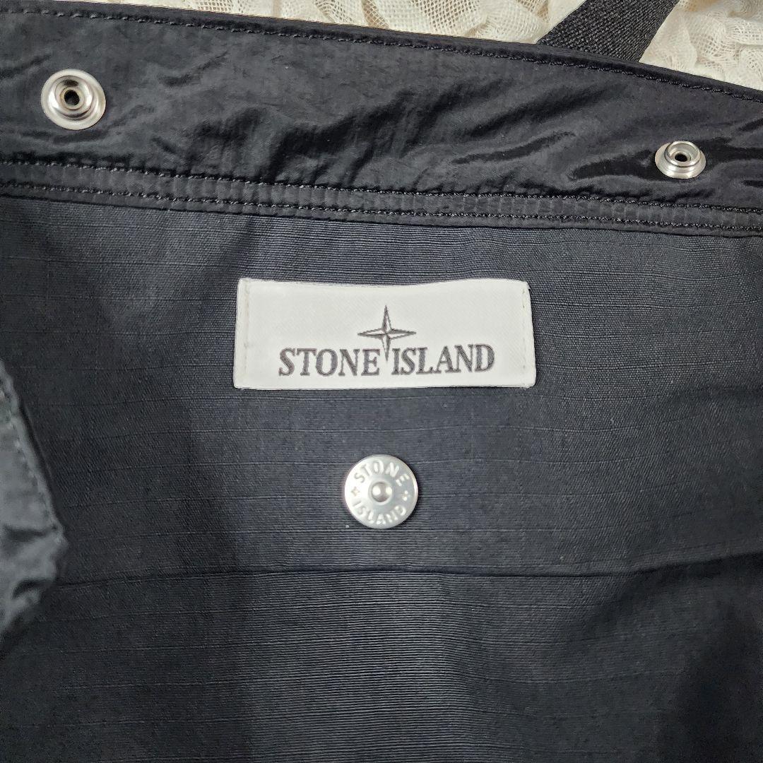 ストーンアイランド フロントファスナー＆リップストップライニング トートバッグ