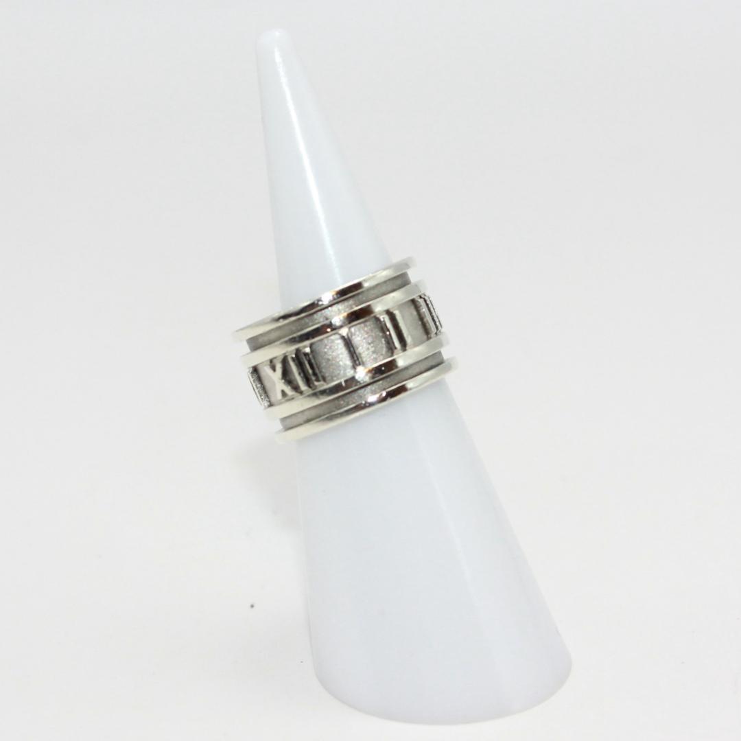 美品 Tiffany&Co.ティファニー アトラス ワイド リング 指輪 8号