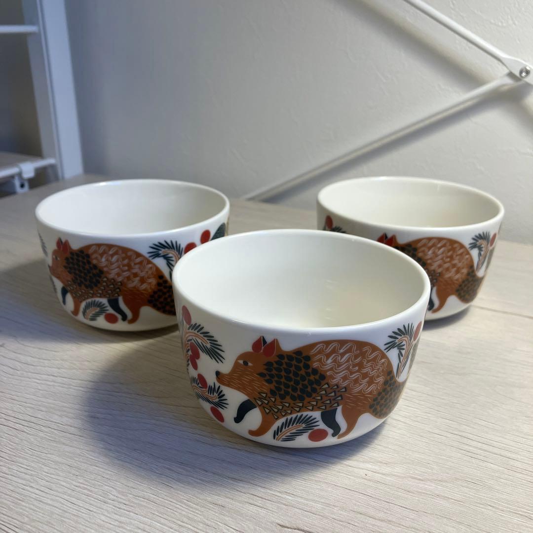 マリメッコ　ケトゥンマルヤ　250mlボウル×3個セット　KETUNMARJA