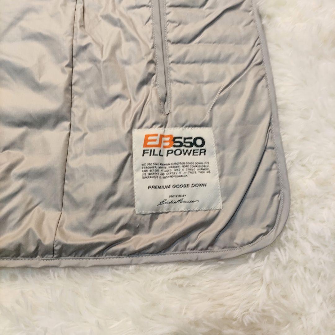 エディーバウアー ステンカラーコート チェック柄 ライナー付き グレー S