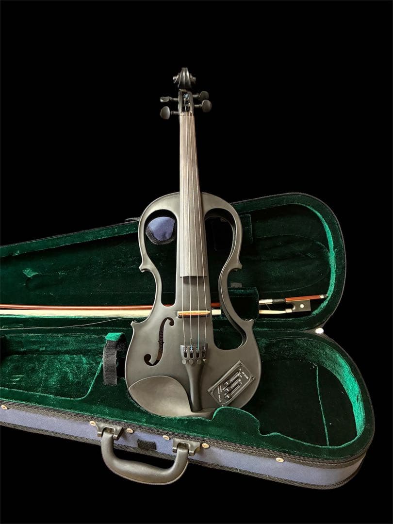 美品 hallstatt ハルシュタット CV-210E エレキバイオリン 黒