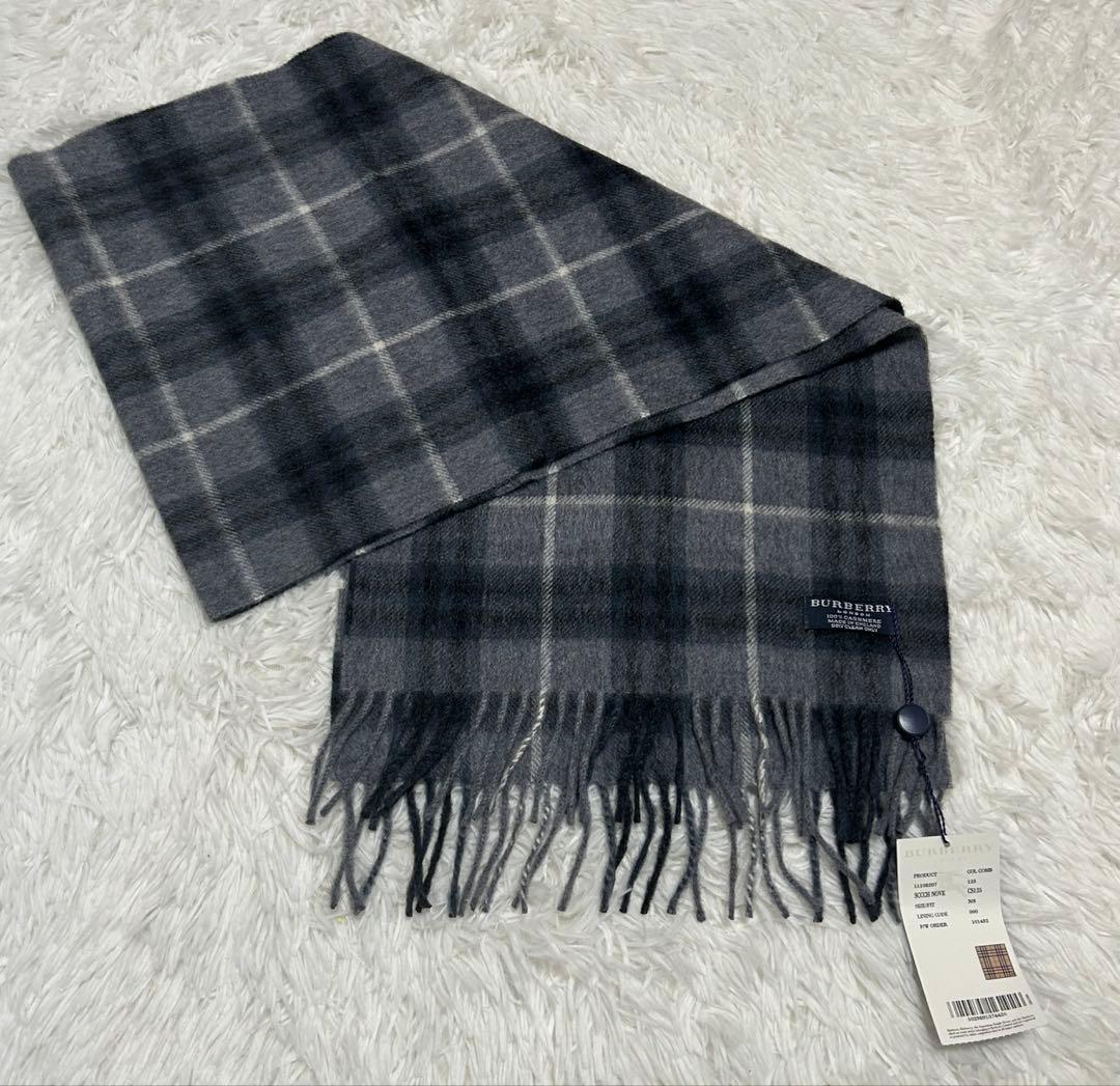 【新品】BURBERRY バーバリー カシミヤ100% マフラー　ノバチェック