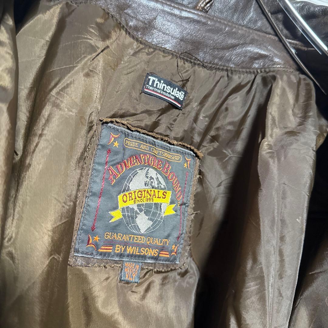 90s Wilsons A-2 本革 レザージャケット ビックフライトジャケット