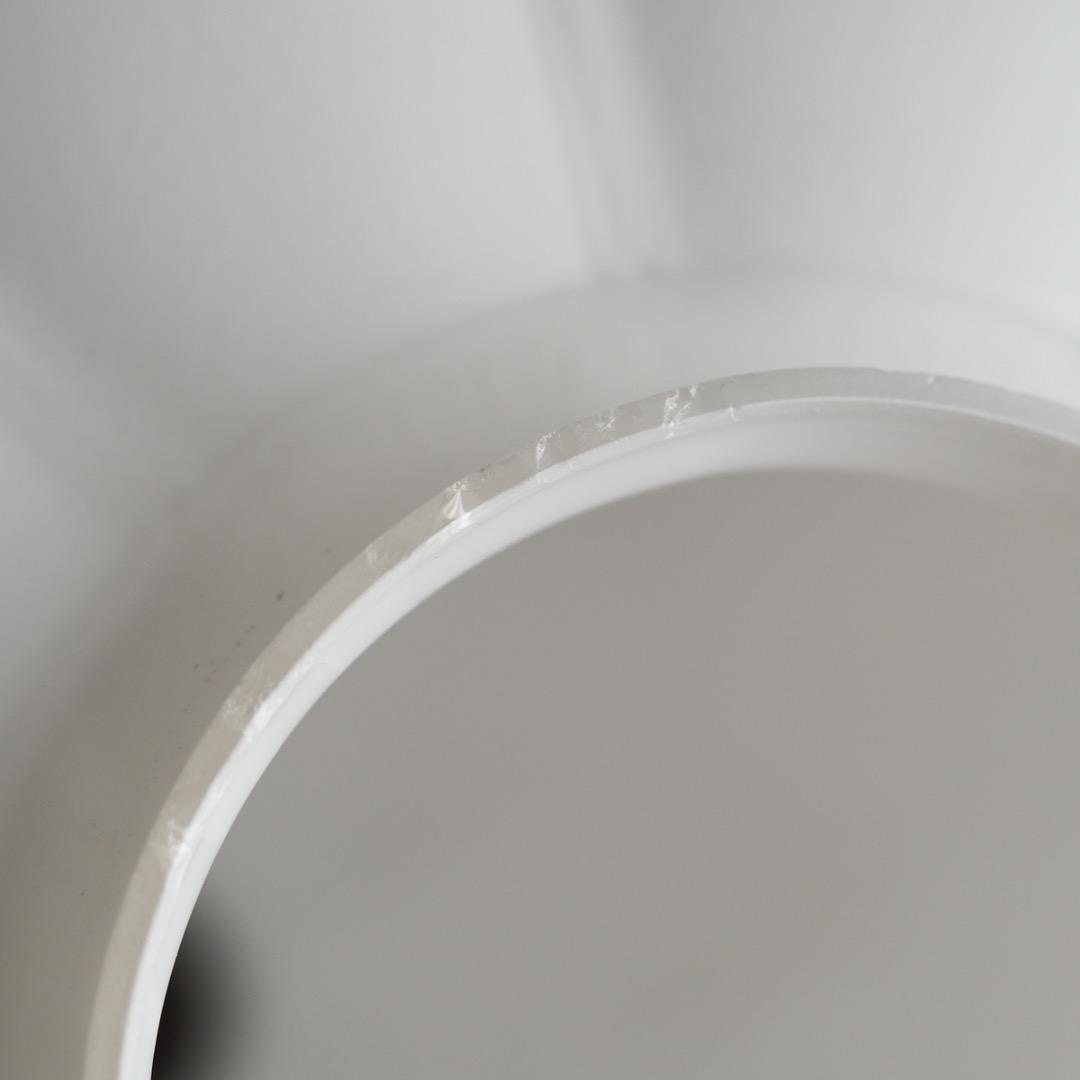 大正ガラス シェードランプ / ヴィンテージ 白 ミルクガラス