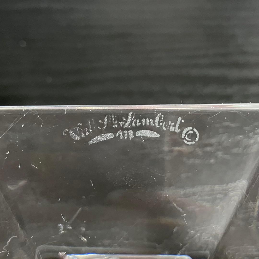 Val.st.Lambert ベルギー王室御用達 クリスタル キャンドルスタンド