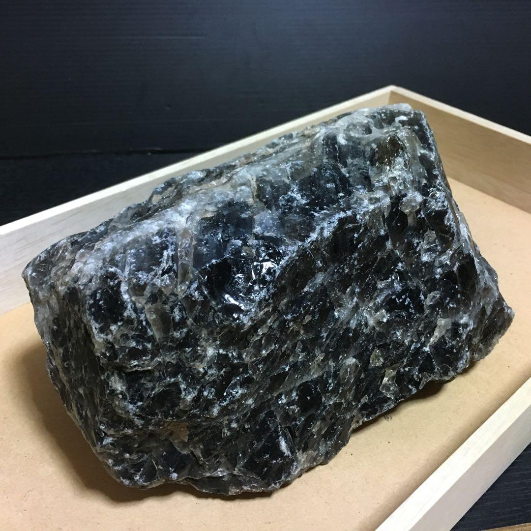 モリオン 純天然 黒水晶 原石　約3.9Kg
