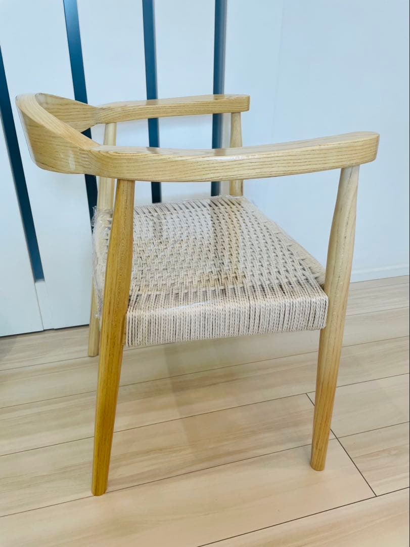 送料込み　ペーパーコードチェア　美品