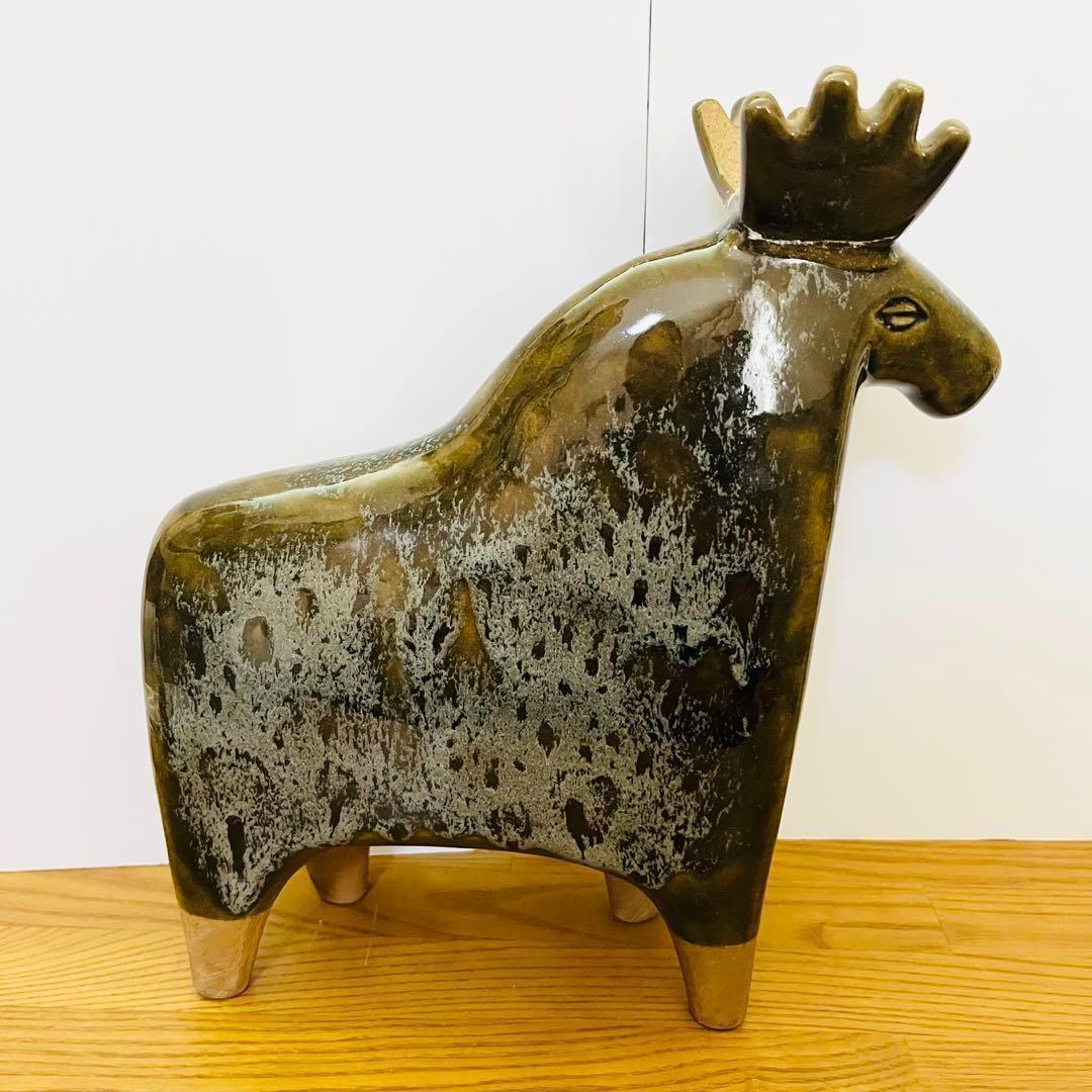 【リサラーソン/STORA ZOO/ヘラジカ】北欧/大きな動物園/修復済