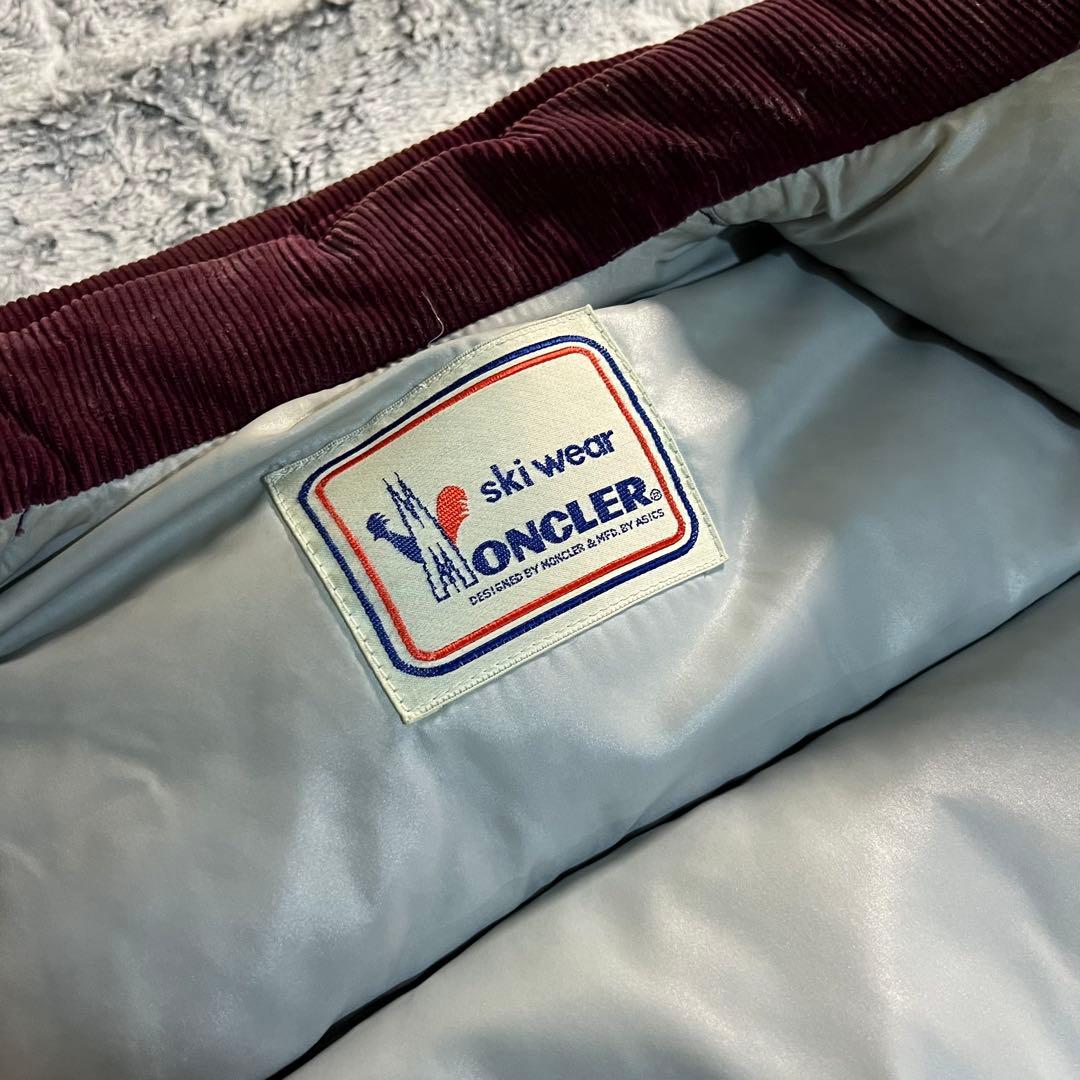 【激レア】モンクレール　コーデュロイ　ダウンジャケット　ヴィンテージ　アシックス