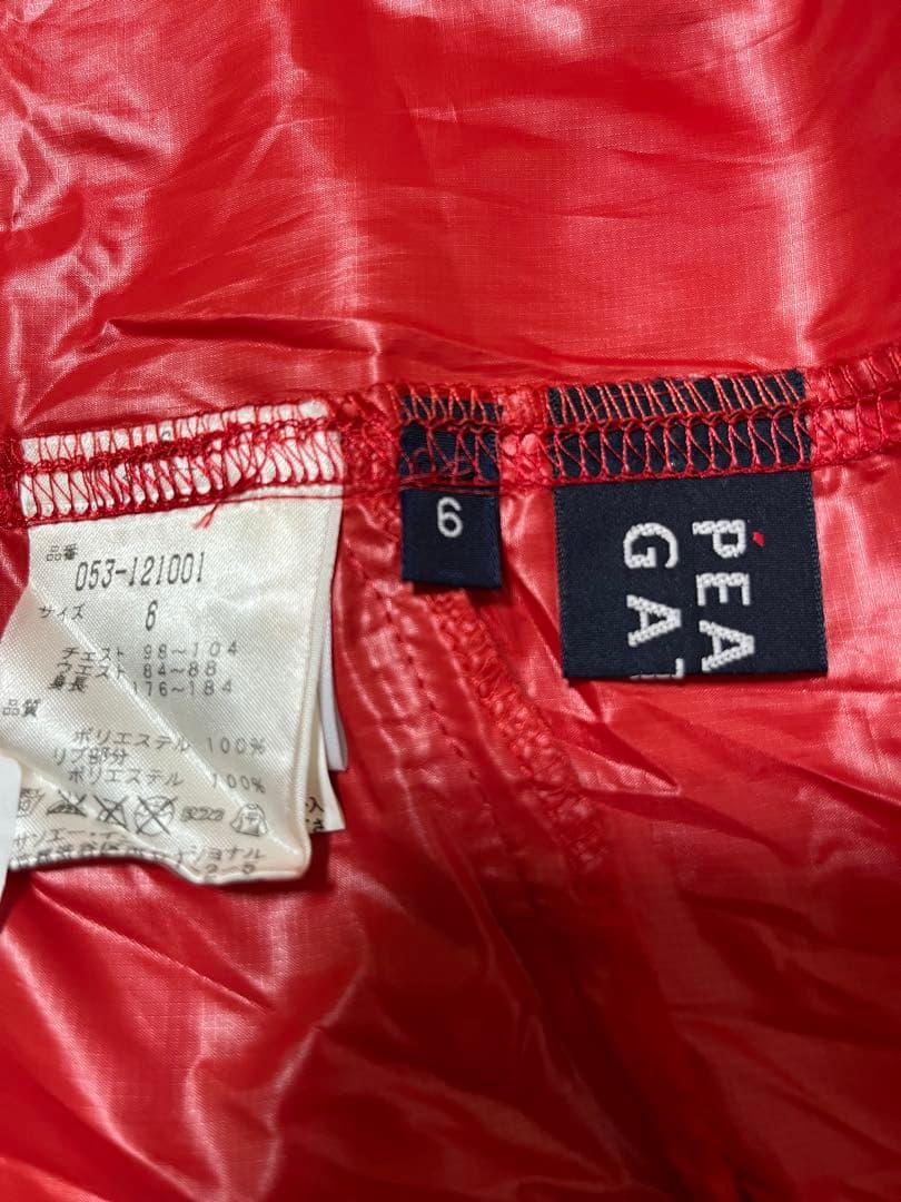 【訳あり】【PEARLY GATES】サイズ6赤＊ツインスニード＊シャカシャカ