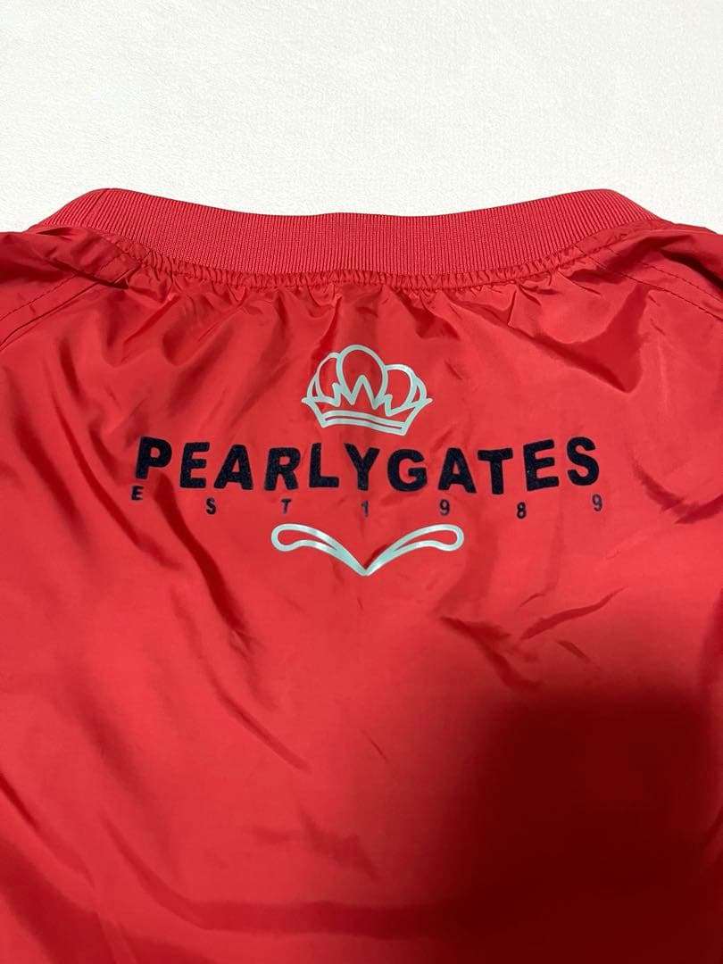 【訳あり】【PEARLY GATES】サイズ6赤＊ツインスニード＊シャカシャカ