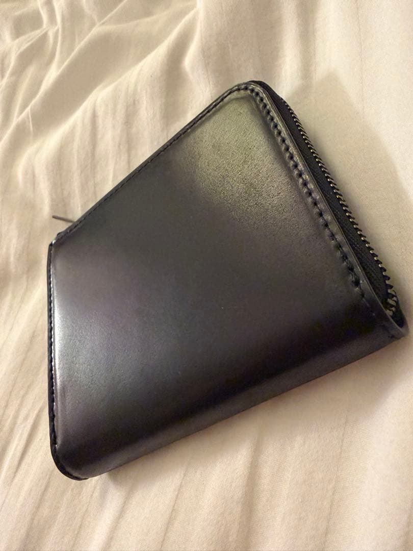 CRAFSTO L字ファスナー財布　シェルコードバン　ブラック　l字ファスナー