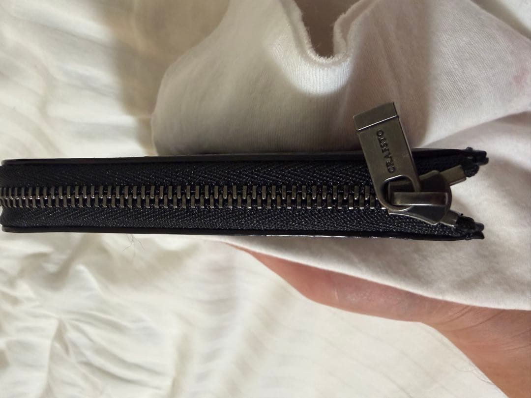 CRAFSTO L字ファスナー財布　シェルコードバン　ブラック　l字ファスナー