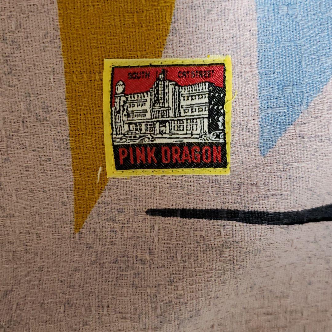 ピンクドラゴンクッションカバー(大)