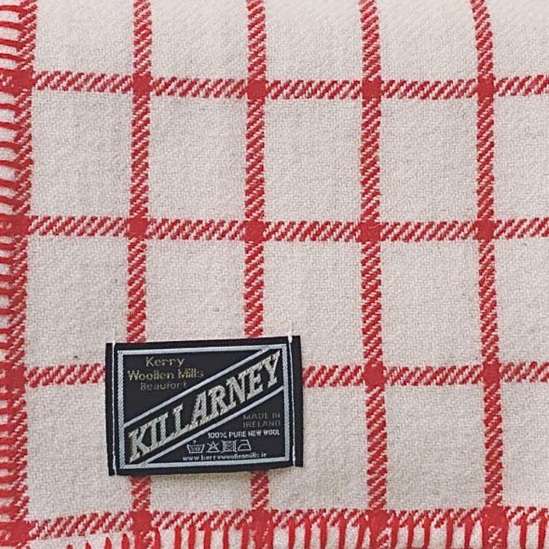 Kerry Woollen Mills / ウールブランケット レッド