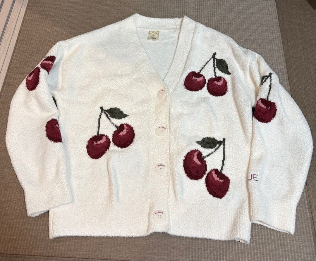 gelato pique チェリージャガードカーディガン