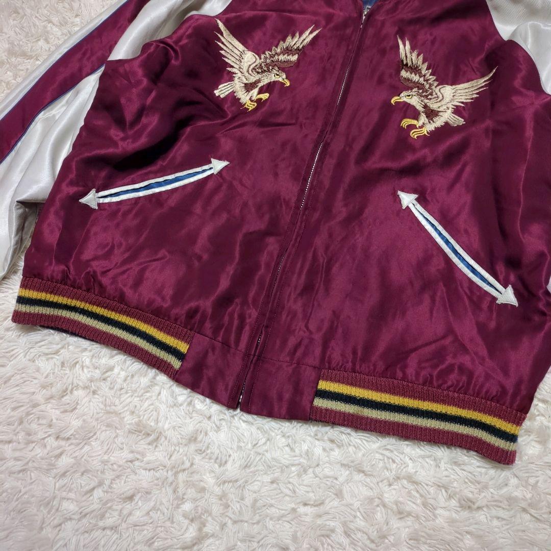 TAILOR TOYO テーラー東洋 虎 鷹 刺繍 リバーシブル スカジャン L