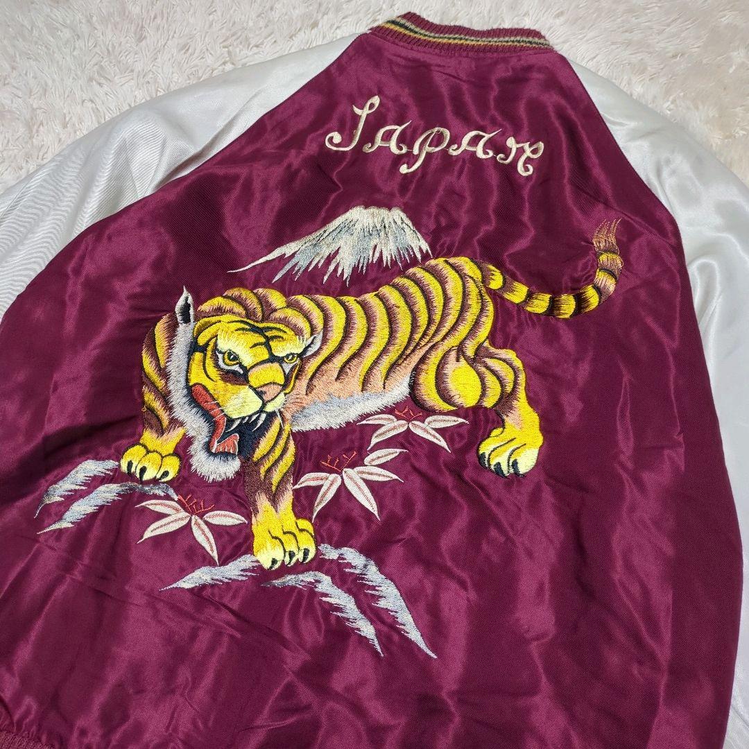 TAILOR TOYO テーラー東洋 虎 鷹 刺繍 リバーシブル スカジャン L