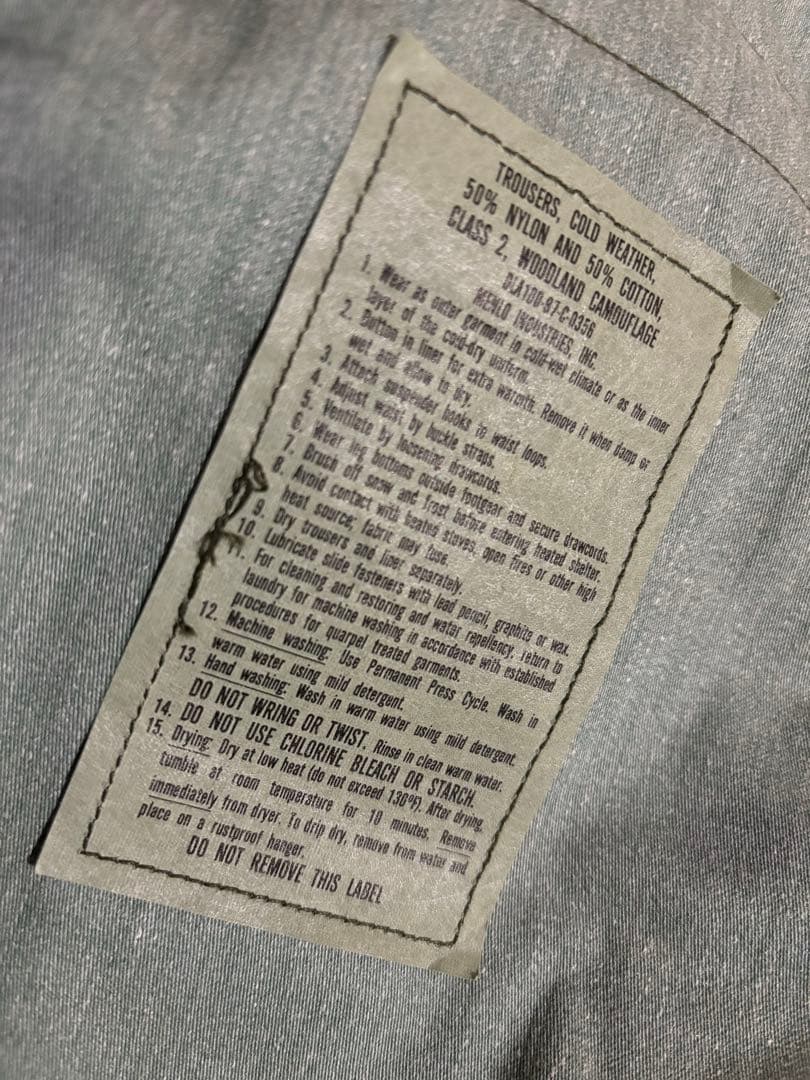 DEAD◎\"87 米軍実物 USアーミー M65 迷彩カモカーゴパンツ M-R◎