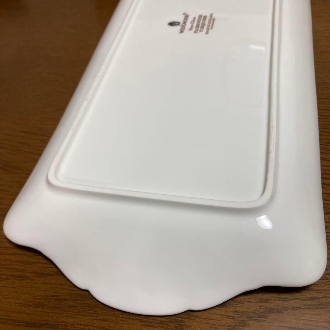 ウェッジウッド フロレンティーン ターコイズ サンドイッチプレート 長皿 長方形