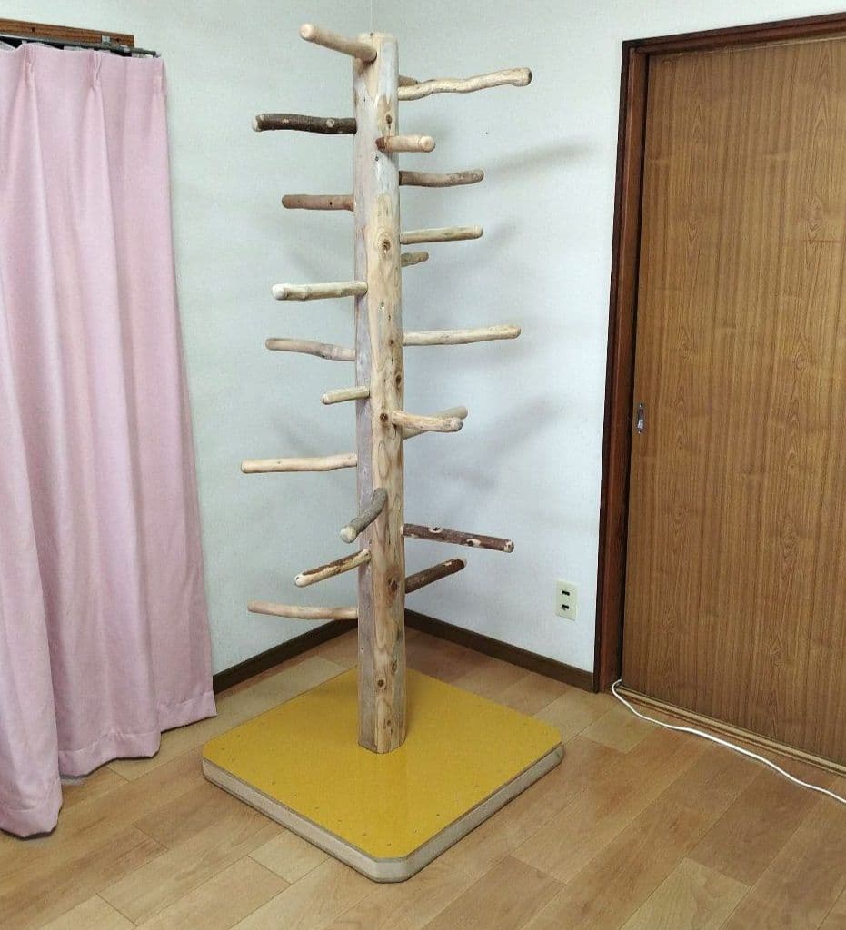 【大型鳥さん用】179.5cm眺め抜群♬ドッシリ重いバードスタンド