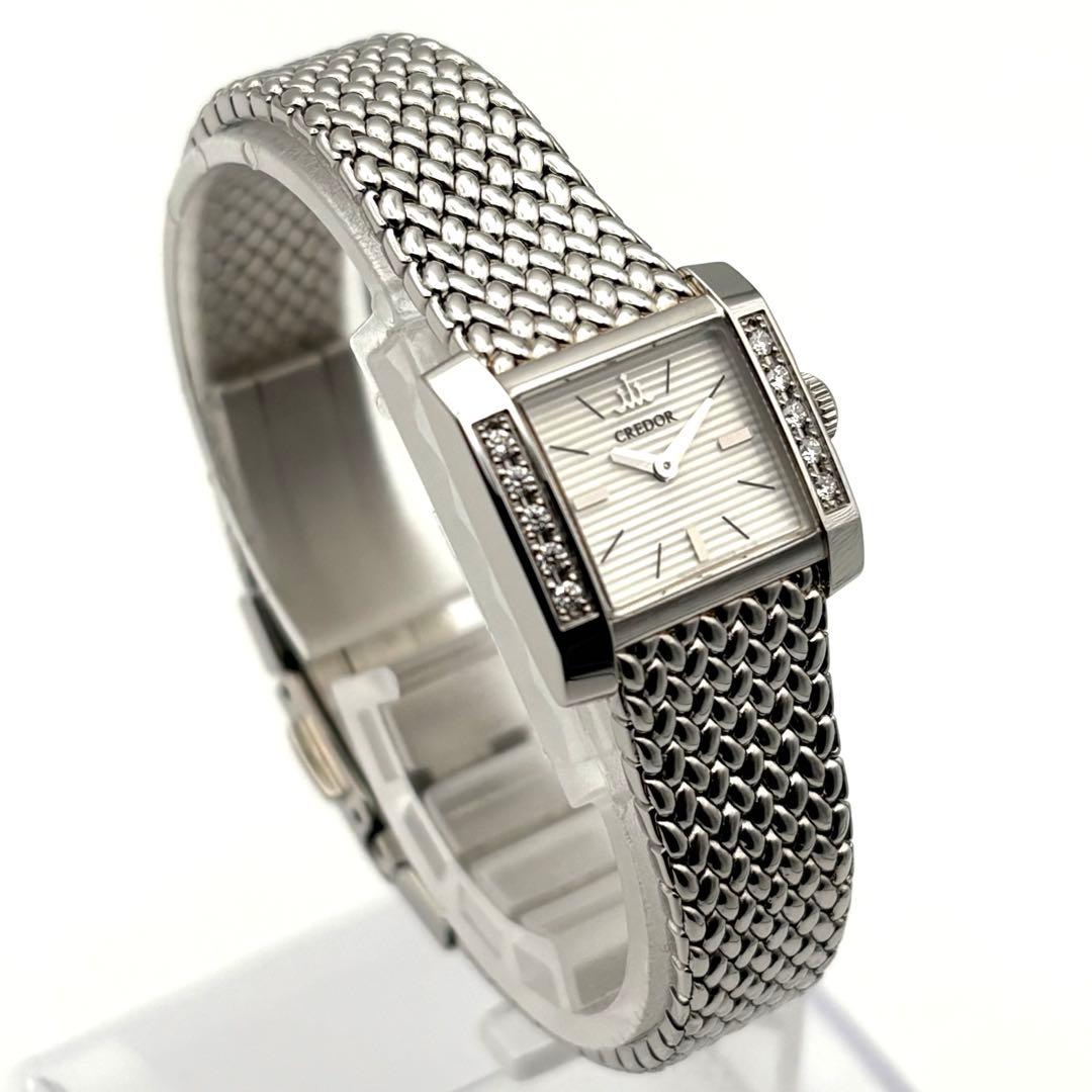 CREDOR ダイヤベゼル クォーツ レディース 腕時計