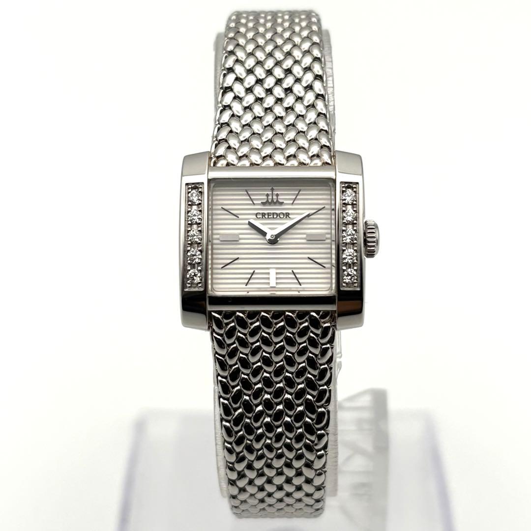 CREDOR ダイヤベゼル クォーツ レディース 腕時計
