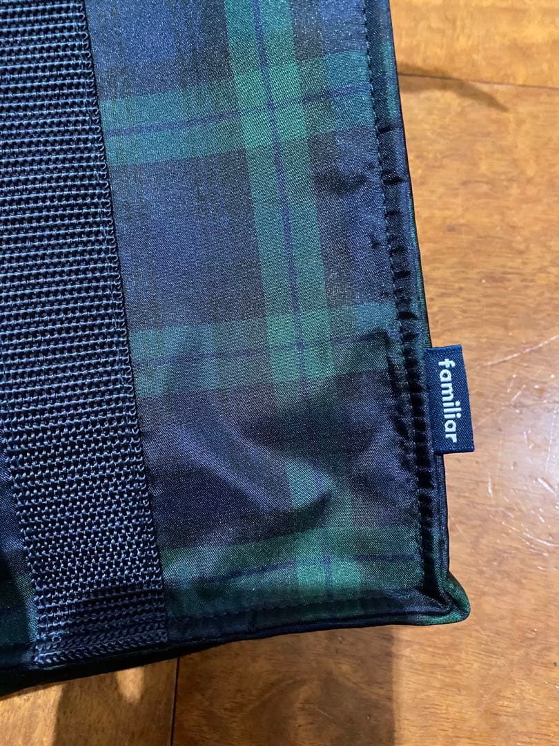 ファミリア　レッスンバッグ　チェック　新品未使用