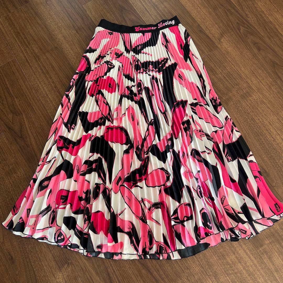 yuki 　PINKO ピンク柄スカート