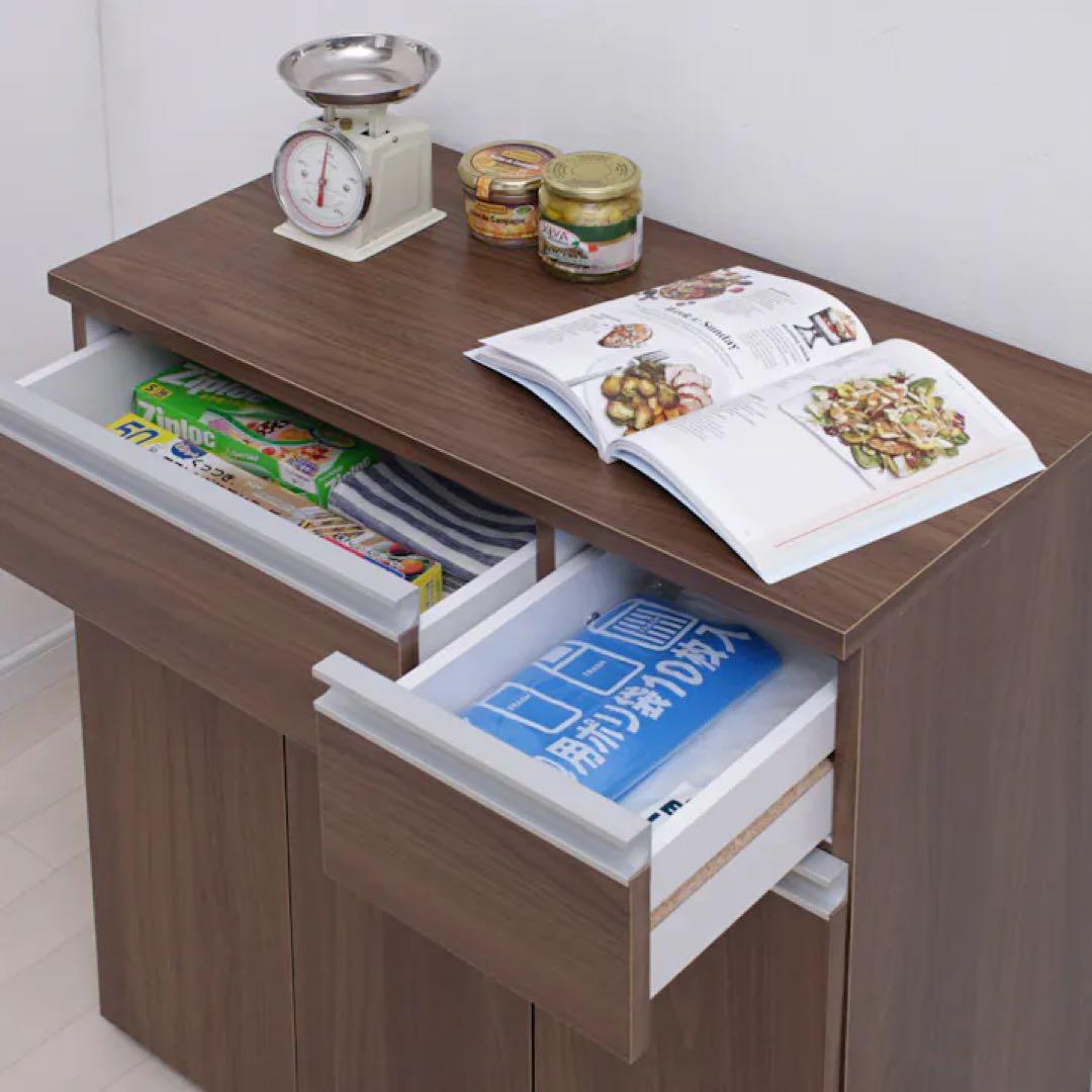 アイリスオーヤマ　ペールカウンター　食器棚　蓋つきゴミ箱　キッチン　収納棚