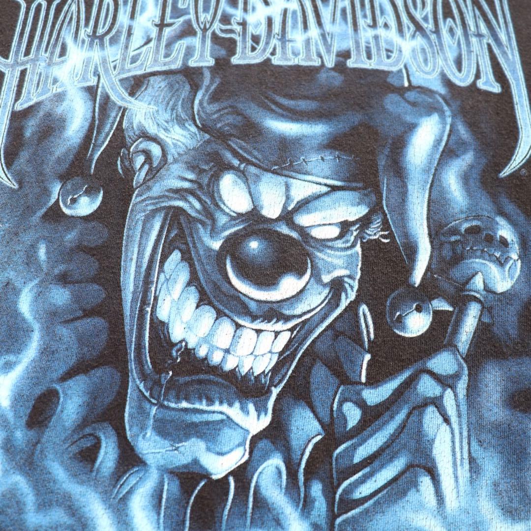 00s ヴィンテージ ハーレーダビッドソン ファイヤー ブルーフレイム 長袖