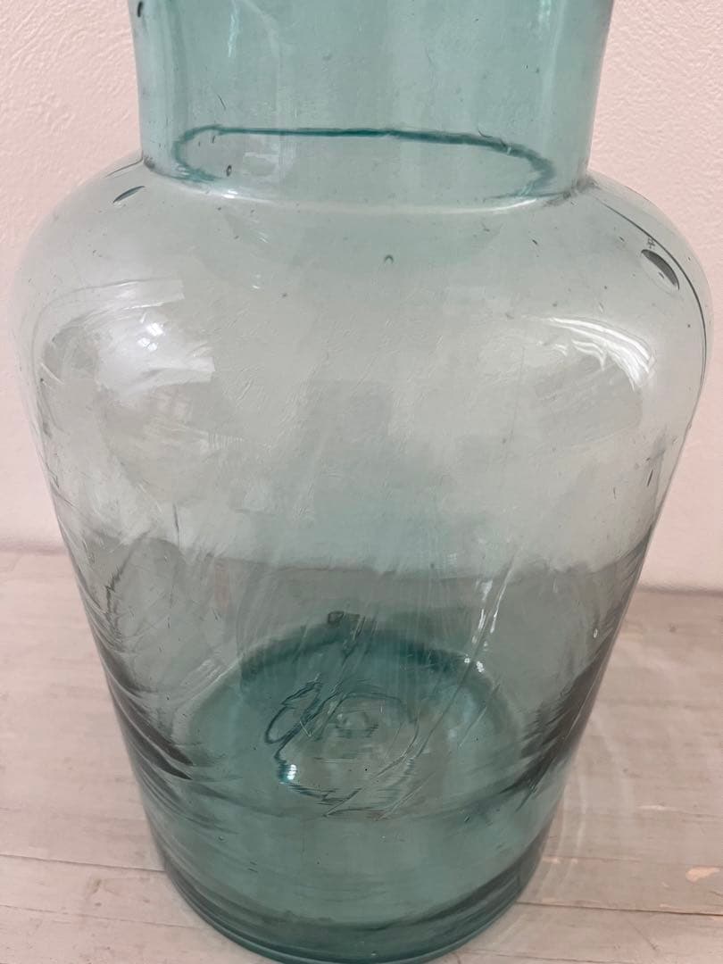 最終値下げ❗️フランスアンティーク 大きめ ガラスボトル 花瓶