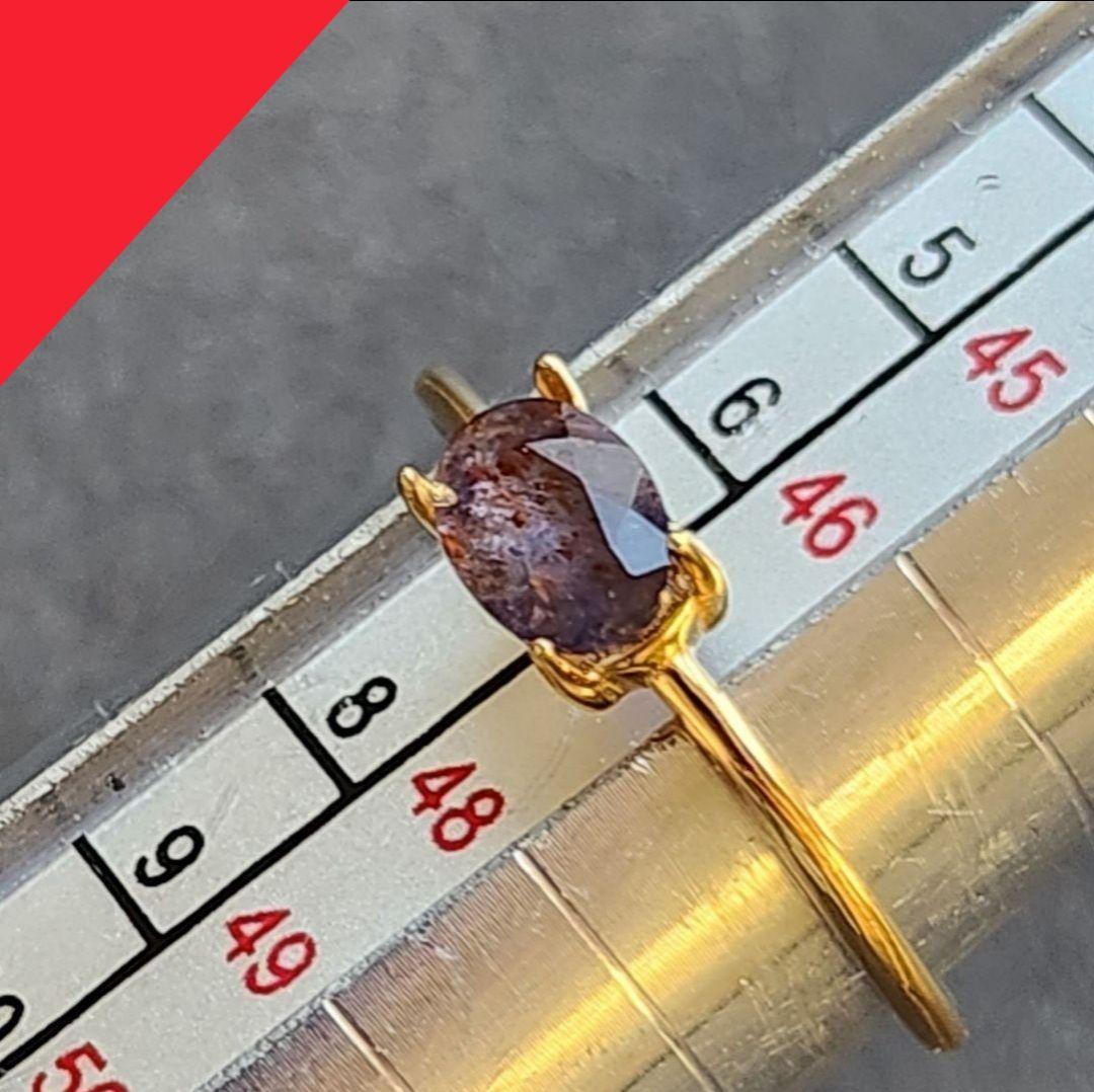 【再販】ブラッドショットアイオライトサンストーンのリング✩.*˚天然石