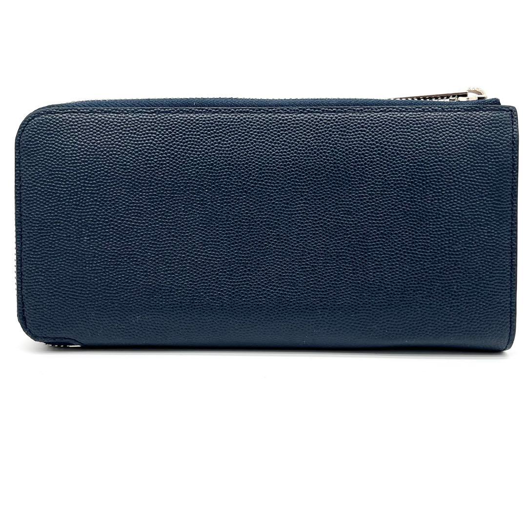 【極美品】PORTER 長財布　エイブル　L字ファスナー　レザー　ネイビー