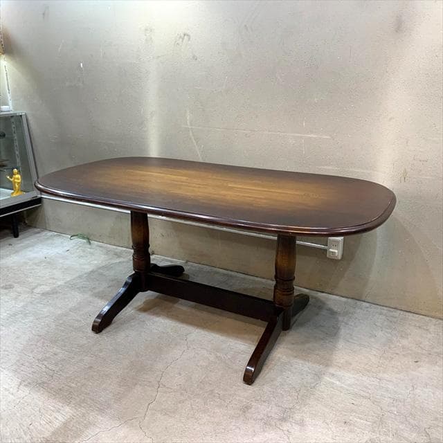 オールキツツキ（飛騨産業家具）オーバルダイニングテーブル