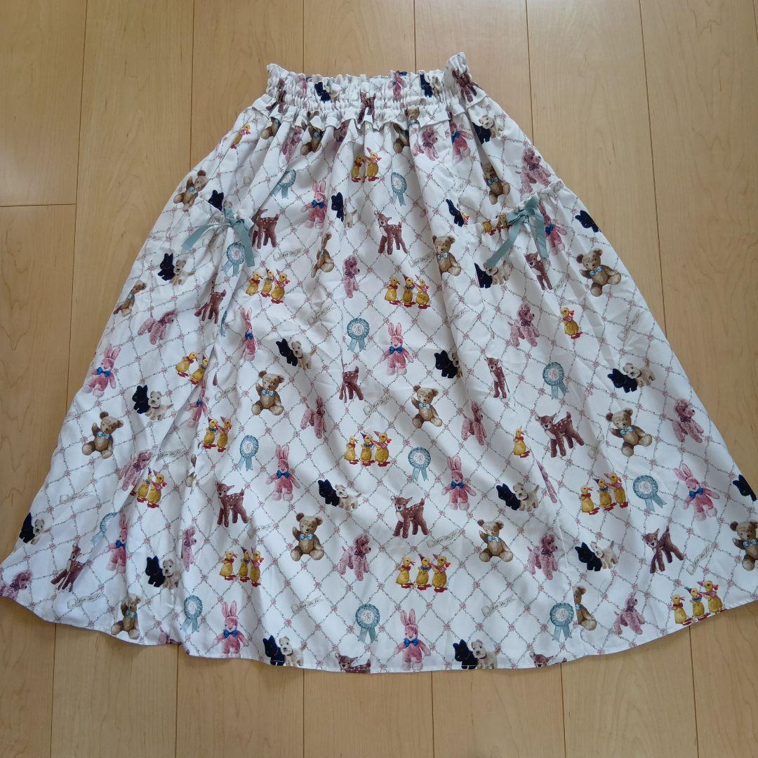 メロディバスケット　スカート　ちいさなぬいぐるみ