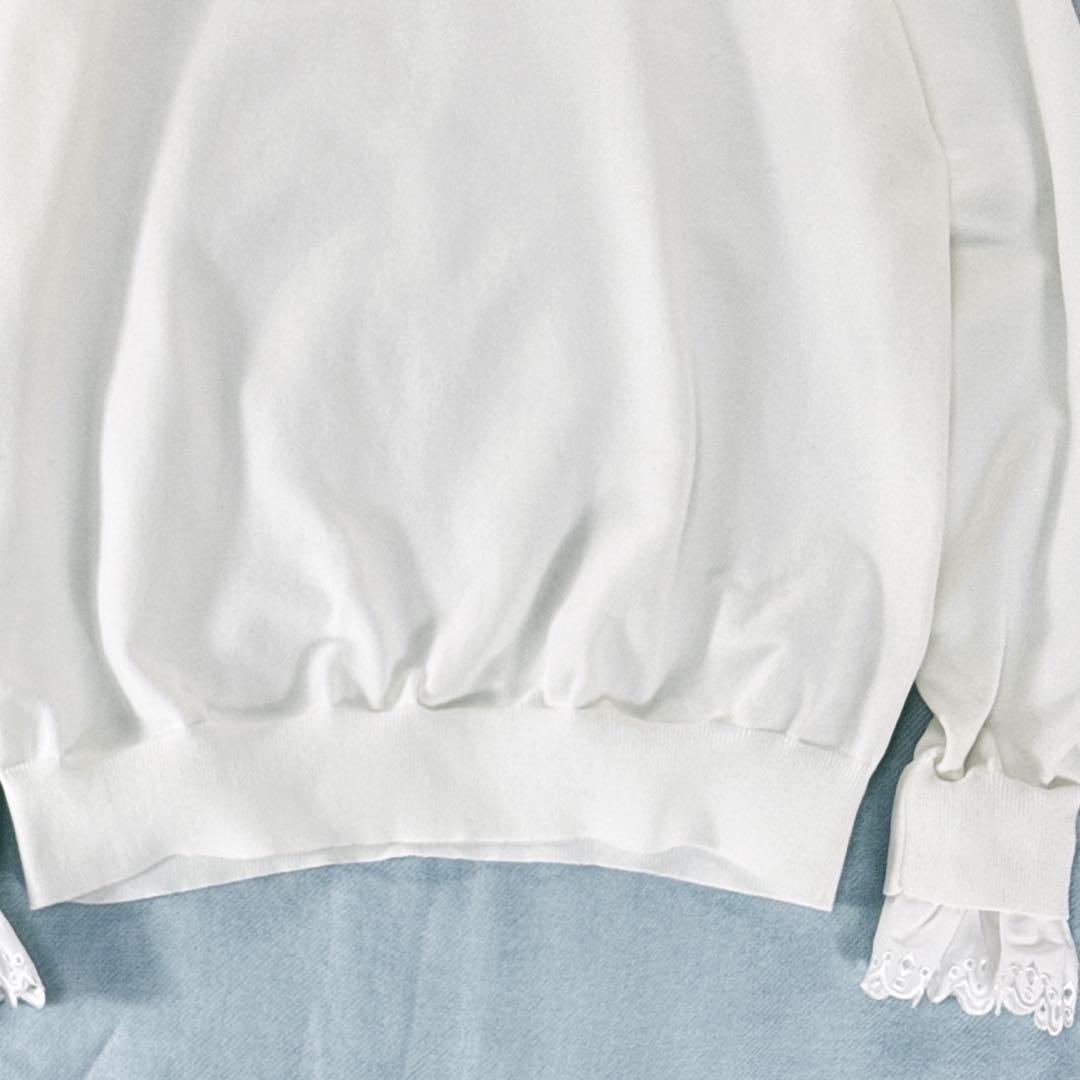 極美品✨ユナイテッドアローズ　スカラップレースニット 白 洗える 4way