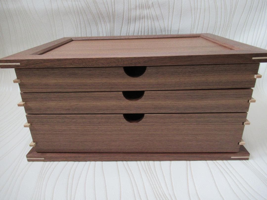 旭川クラフト 旭川家具 木製引出し ウォールナット A4 ドリィーミーパーソン