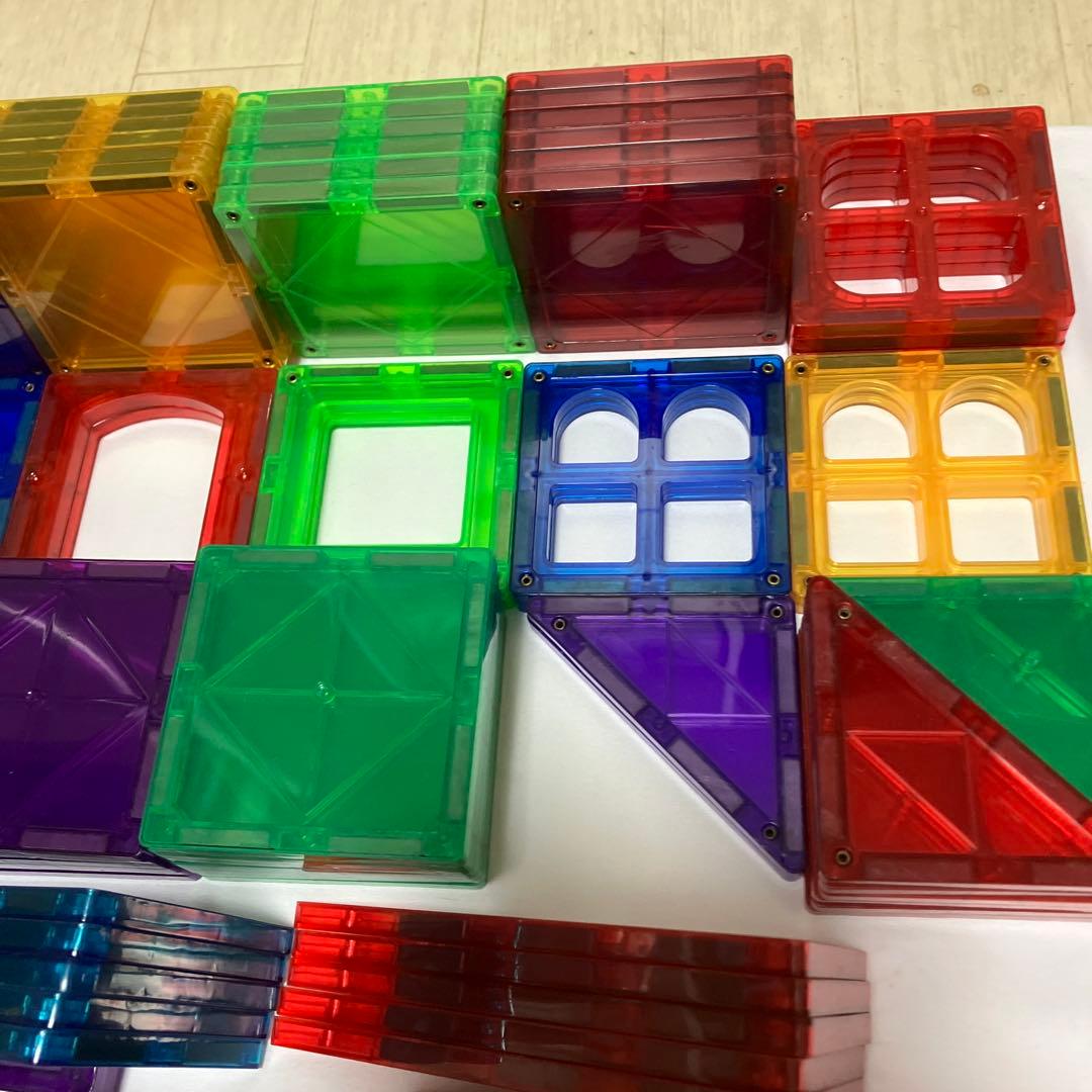 マグネットブロック　ピタゴラス互換　マグビルド　172枚と車